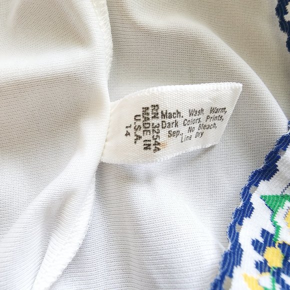 Vintage Formfit Rogers White Long Nightgown Lingerie Bedgown Nightdress Nightie - Picture 10 of 11